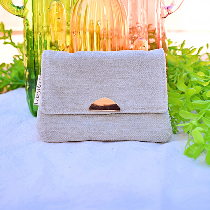 The Flap Pouch (Pearl Grey)